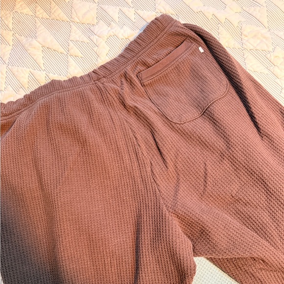 Aerie Waffle Knit Pajama Pants - Blue and Brown Bundle - Picture 5 of 9